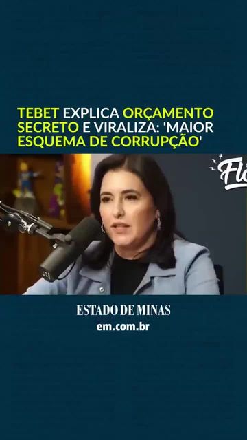 Estado de Minas shared a post on Instagram: "TEBET EXPLICA